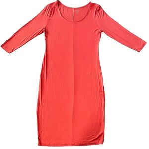 New York & Company Coral Midi Dress